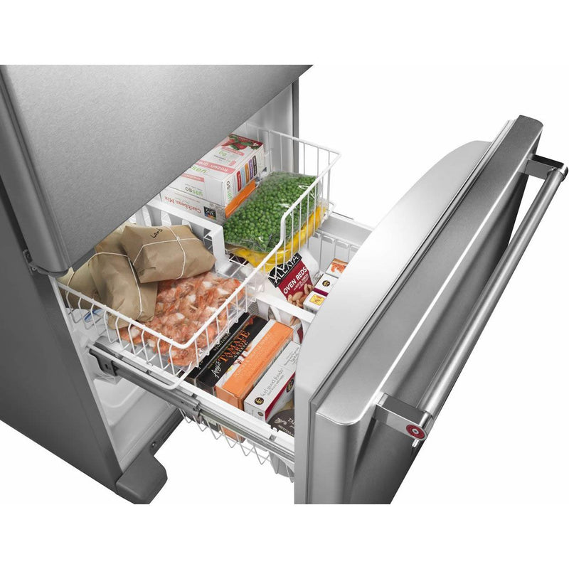 KitchenAid Réfrigérateur à congélateur inférieur de 30 po, 18.7 pi cu KRBL109ESS - Germain Larivière