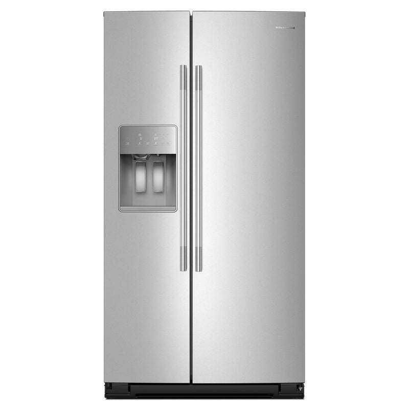 KitchenAid Réfrigérateur côte - à - côte de 36 pouces, 21 pi. cu. avec distributeur d'eau et de glace KRSC536RPS - Germain Larivière
