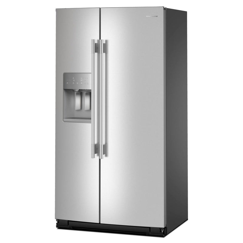 KitchenAid Réfrigérateur côte - à - côte de 36 pouces, 28 pi. cu. avec distributeur d'eau et de glace KRSF536RPS - Germain Larivière