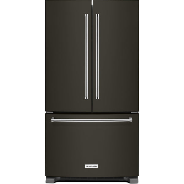 KitchenAid Réfrigérateur trois portes avec porte à deux battants à profondeur de comptoir de 36 po., 22 pi.cu. avec distributeur d'eau interieur KRFC302EBS - Germain Larivière