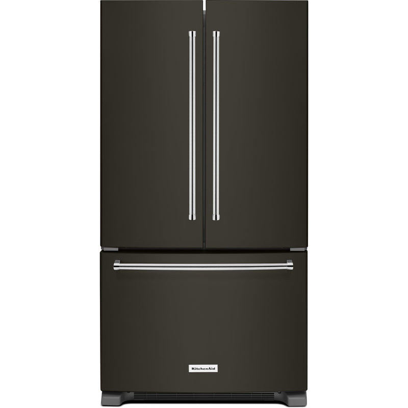 KitchenAid Réfrigérateur trois portes avec porte à deux battants à profondeur de comptoir de 36 po., 22 pi.cu. avec distributeur d'eau interieur KRFC302EBS - Germain Larivière