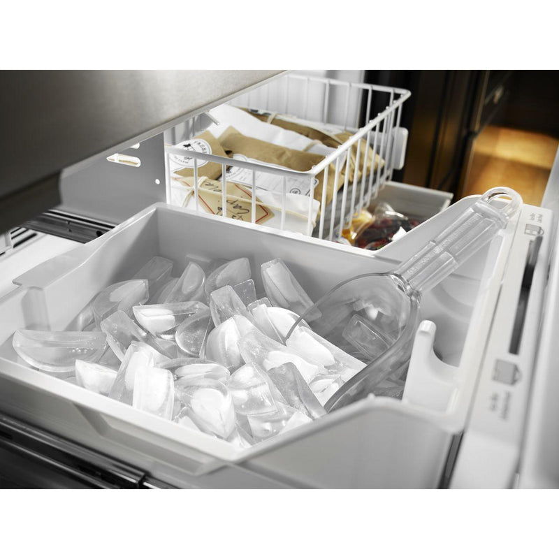 KitchenAid Réfrigérateur trois portes avec porte à deux battants à profondeur de comptoir de 36 po., 22 pi.cu. avec distributeur d'eau interieur KRFC302EBS - Germain Larivière