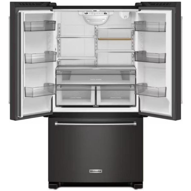 KitchenAid Réfrigérateur trois portes avec porte à deux battants de 36 po KRFC136RBS - Germain Larivière