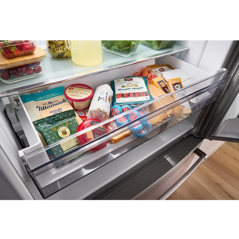 KitchenAid Réfrigérateur trois portes avec porte à deux battants de 36 po KRFC136RPS - Germain Larivière