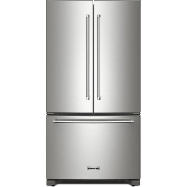 KitchenAid Réfrigérateur trois portes avec porte à deux battants de 36 po KRFC136RPS - Germain Larivière