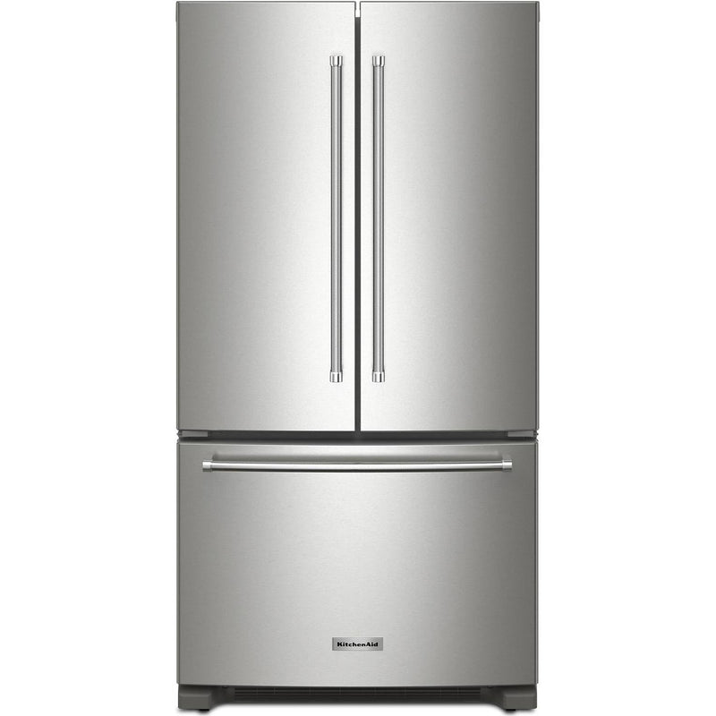 KitchenAid Réfrigérateur trois portes avec porte à deux battants de 36 po KRFC136RPS - Germain Larivière