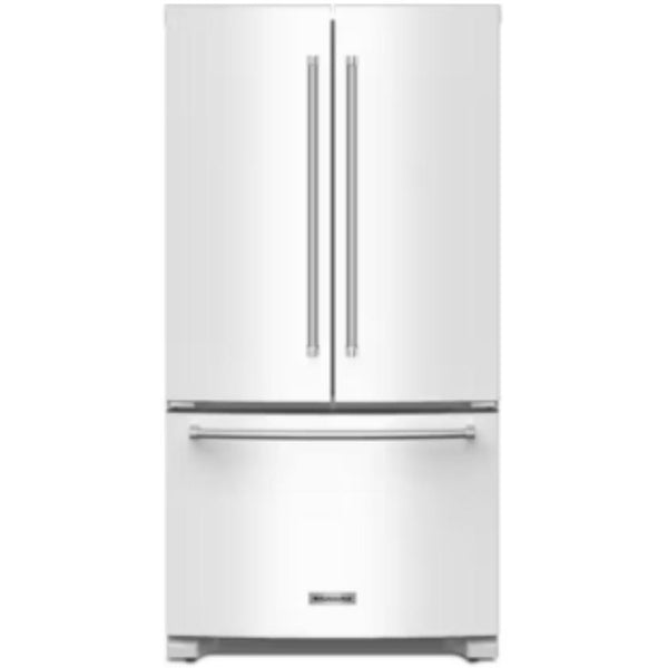 KitchenAid Réfrigérateur trois portes avec porte à deux battants de 36 po KRFC136RWH - Germain Larivière