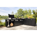 Le Marquier Meuble cuisson arrondi gauche 80 x 55 cm noir MC80ARGE13 - Germain Larivière