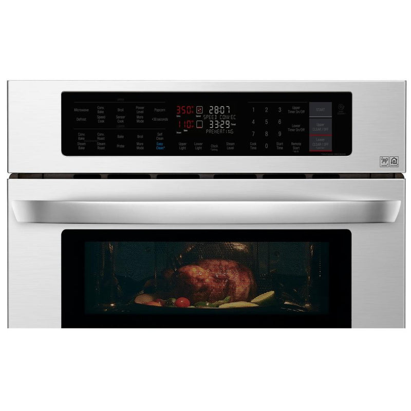 LG Four mural Combiné encastré de 30 po, 6,4 pi cu avec Wi - Fi LWC3063ST - Germain Larivière