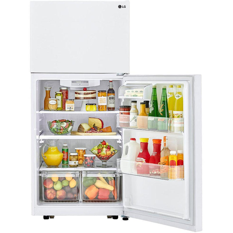 LG Réfrigérateur à congélateur supérieur amovible de 30 po., 20,2 pi.cu. avec Smart Diagnosis™ LTCS20020W - Germain Larivière