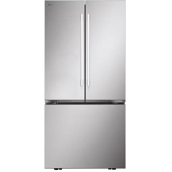 LG Réfrigérateur à portes françaises 3 portes de 25 pi³ avec design de poignée hybride LF25H6200S - Germain Larivière