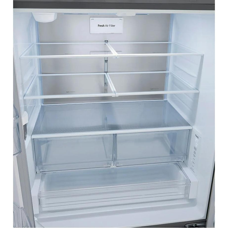 LG Réfrigérateur trois portes avec porte à deux battants à profondeur de comptoir Max de 36 pouces, 27 pi. cu. avec Linear Cooling™ LRFLC2706S VENTE FINALE - BOITE OUVERTE - VENDU TEL QUEL - Germain Larivière