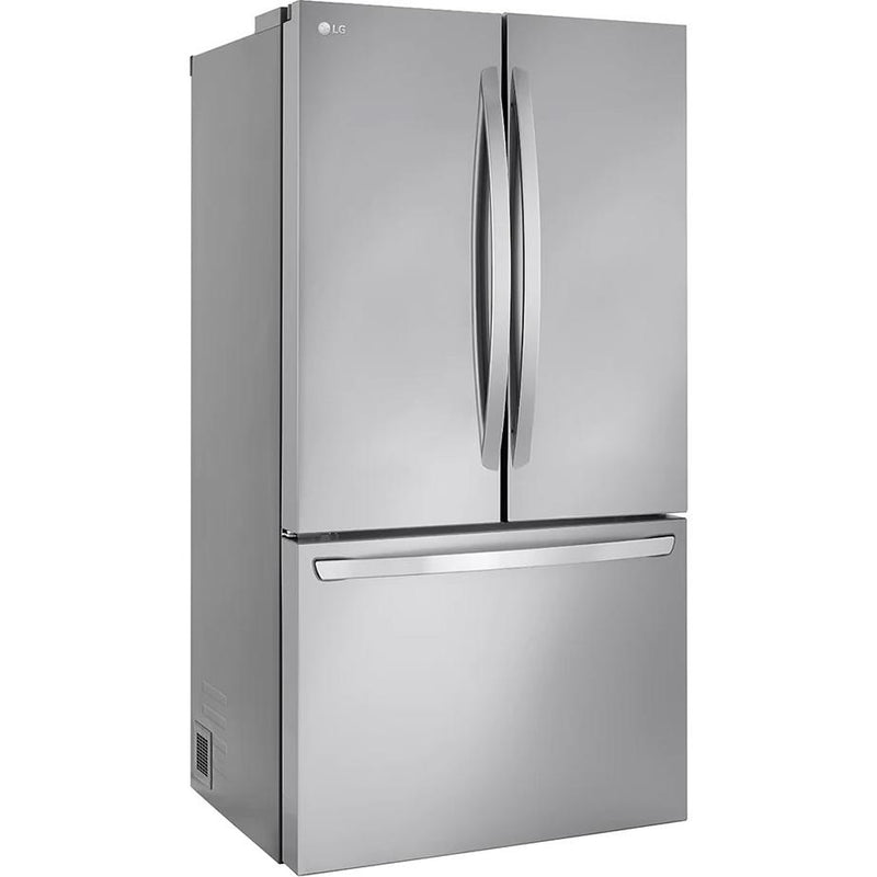 LG Réfrigérateur trois portes avec porte à deux battants à profondeur de comptoir Max de 36 pouces, 27 pi. cu. avec Linear Cooling™ LRFLC2706S VENTE FINALE - BOITE OUVERTE - VENDU TEL QUEL - Germain Larivière