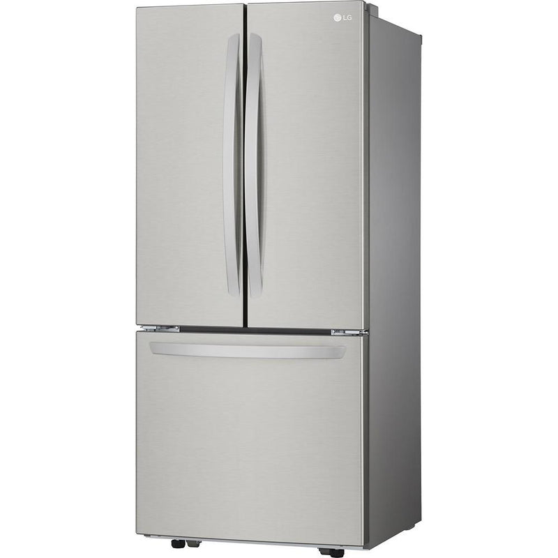 LG Réfrigérateur trois portes avec porte à deux battants amovible de 30 po, 21 pi cu avec 30 - inch, 21 cu.ft. avec système Smart Cooling® LFCS22520S - Germain Larivière
