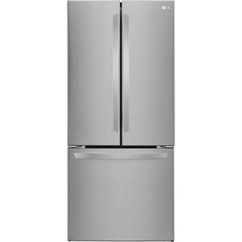 LG Réfrigérateur trois portes avec porte à deux battants amovible de 30 po, 21 pi cu avec 30 - inch, 21 cu.ft. avec système Smart Cooling® LFCS22520S - Germain Larivière