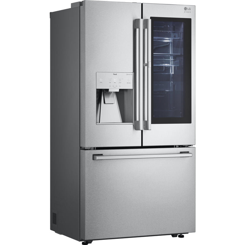 LG STUDIO Réfrigérateur amovible trois portes avec porte à deux battants de 36 po., 23.5 pi.cu. avec connection Wi - Fi SRFVC2416S - Germain Larivière
