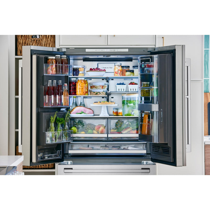LG STUDIO Réfrigérateur amovible trois portes avec porte à deux battants de 36 po., 23.5 pi.cu. avec connection Wi - Fi SRFVC2416S - Germain Larivière