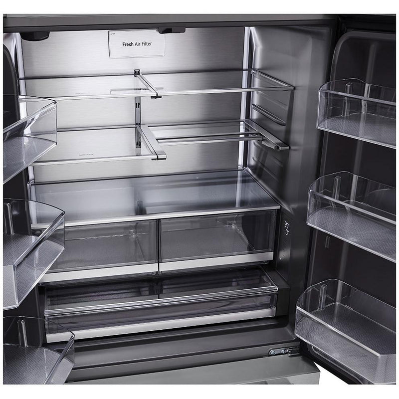 LG STUDIO Réfrigérateur trois portes avec porte à deux battants à profondeur de comptoir de 36 po, 26,5 pi cu avec technologie ThinQ® SRFB27S3 - Germain Larivière