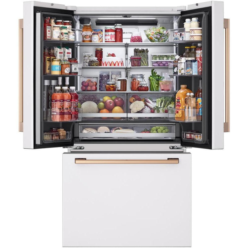 LG STUDIO Réfrigérateur trois portes avec porte à deux battants à profondeur de comptoir de 36 pouces, 26,5 pi. cu. avec technologie ThinQ® SRFB27W3 - Germain Larivière
