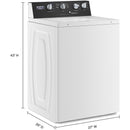 Maytag Commercial Laundry Laveuse à chargement par le dessus avec agitateur à double action MVWP586GW - Germain Larivière