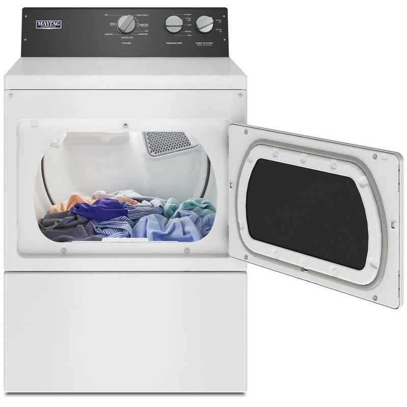 Maytag Commercial Laundry Sécheuse électrique de 7,4 pi. cu. avec capteur Intellidry® YMEDP586GW - Germain Larivière