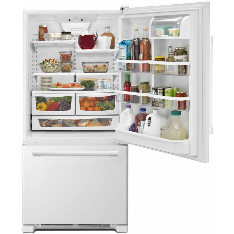 Maytag Réfrigérateur à congélateur inférieur de 30 po, 18.6 pi cu MBB1957FEW - Germain Larivière