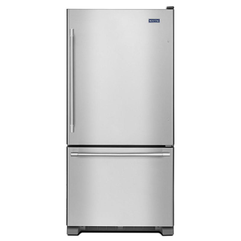 Maytag Réfrigérateur à congélateur inférieur de 33 po, 22.1 pi cu avec distributeur d'eau et de glaçons MBF2258FEZ - Germain Larivière