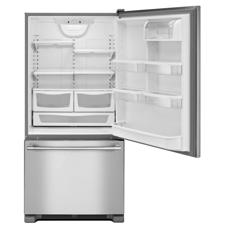Maytag Réfrigérateur à congélateur inférieur de 33 po, 22.1 pi cu avec distributeur d'eau et de glaçons MBF2258FEZ - Germain Larivière