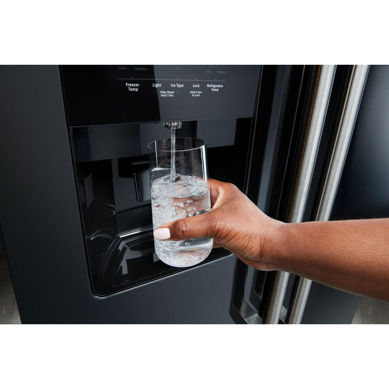 Maytag Réfrigérateur Côte à côte à profondeur de comptoir de 36 po, 25 pi cu MRSF4036PB - Germain Larivière