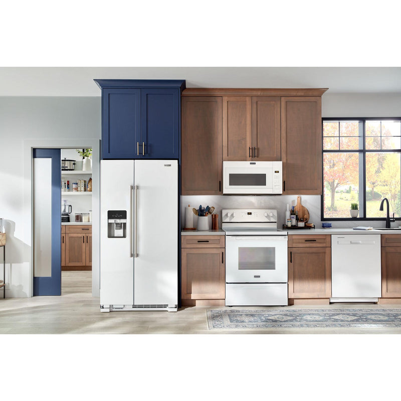 Maytag Réfrigérateur Côte à côte à profondeur de comptoir de 36 po, 25 pi cu MRSF4036PW - Germain Larivière