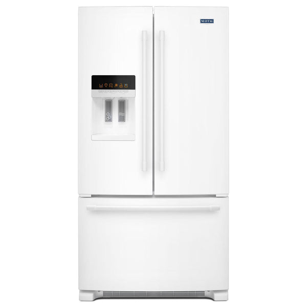 Maytag Réfrigérateur trois portes avec porte à deux battants de 36 po, 25 pi cu avec distributeur d'eau et de glaçons MFI2570FEW - Germain Larivière