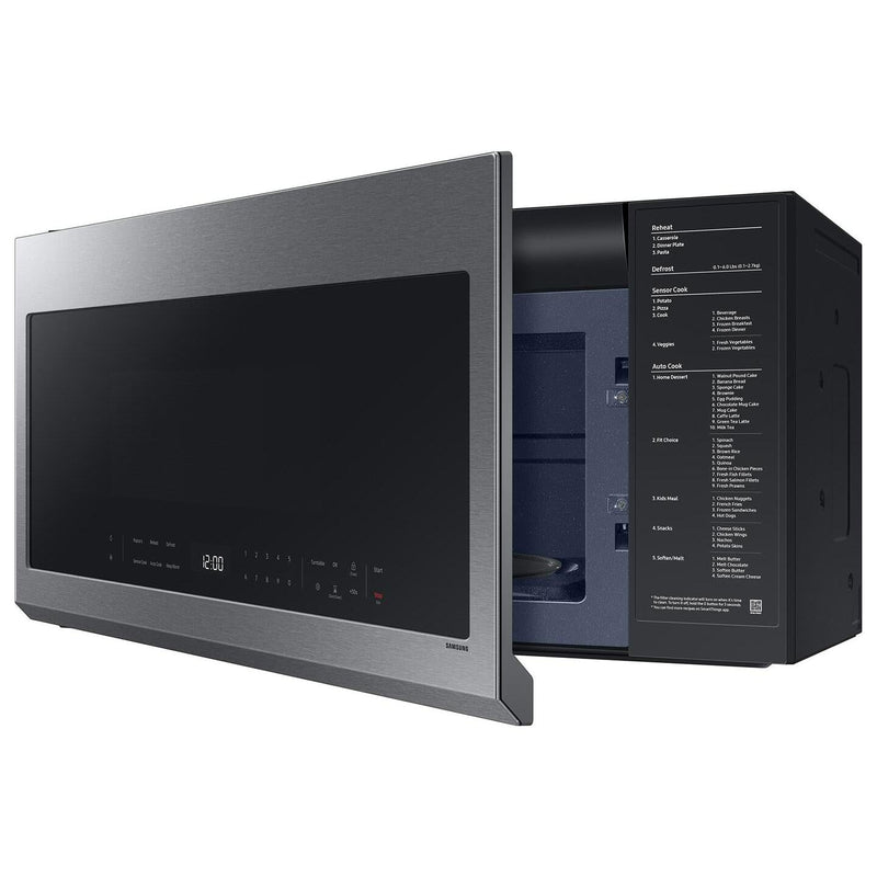 Samsung Four à micro - ondes à hotte intégrée Smart de 30 po, 2,1 pi cu ME21DG6300SR/AC - Germain Larivière