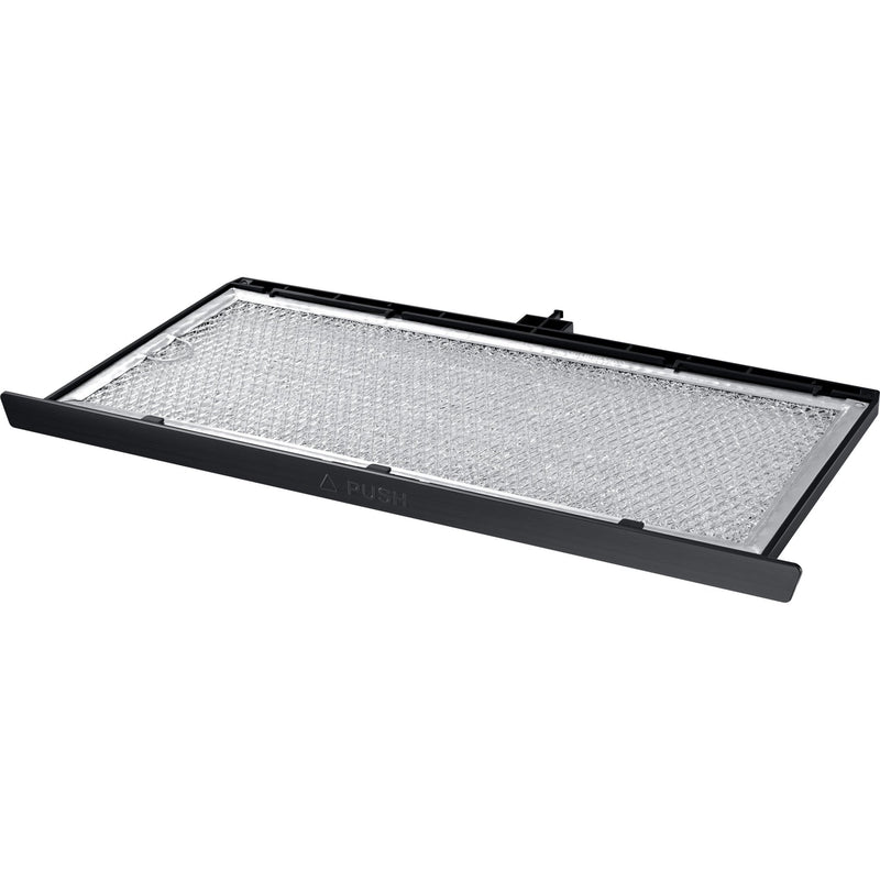 Samsung Four à micro - ondes au dessus de cuisinière de 30 po, 2,1 pi cu avec système de ventilation ME21M706BAG/AC - Germain Larivière