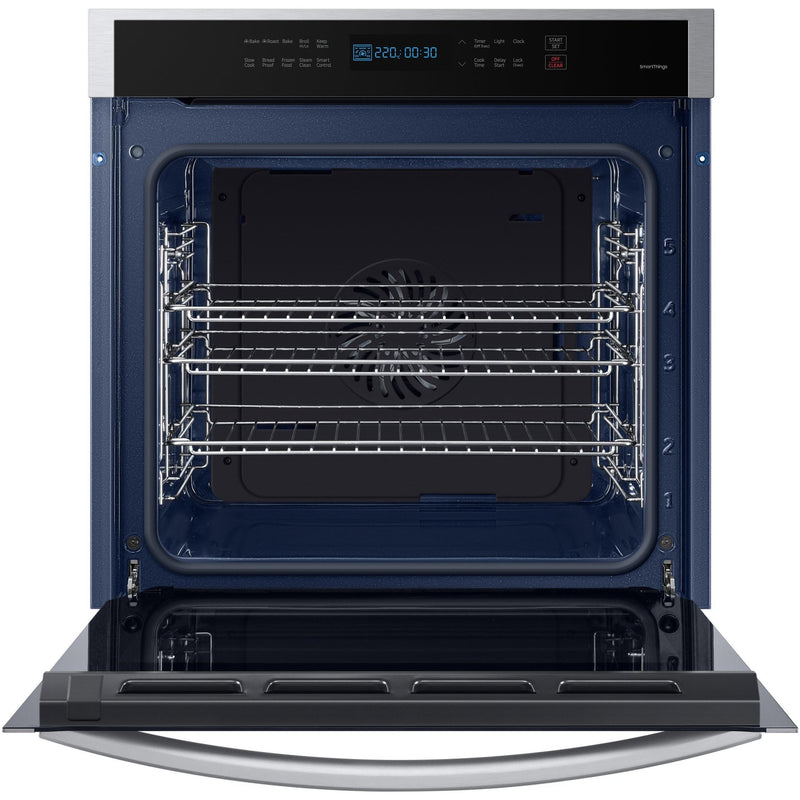 Samsung Four mural encastré simple de 24 po., 3,1 pi.cu. avec technologie convection véritable NV31T4551SS/AA - Germain Larivière