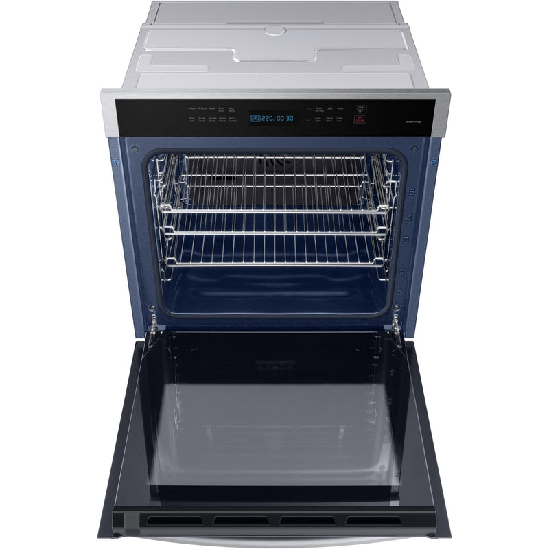 Samsung Four mural encastré simple de 24 po., 3,1 pi.cu. avec technologie convection véritable NV31T4551SS/AA - Germain Larivière