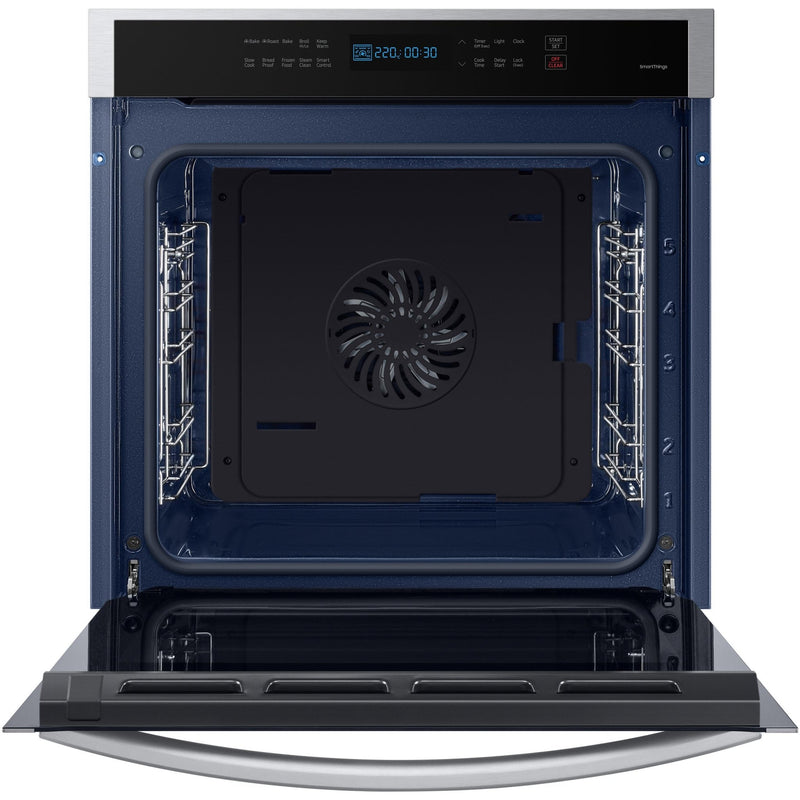 Samsung Four mural encastré simple de 24 po., 3,1 pi.cu. avec technologie convection véritable NV31T4551SS/AA - Germain Larivière