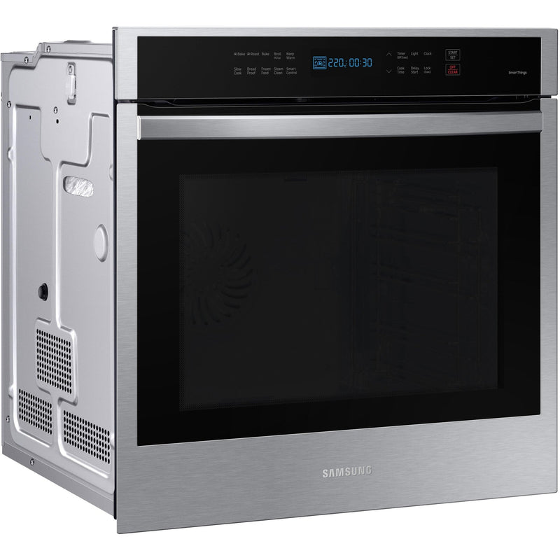 Samsung Four mural encastré simple de 24 po., 3,1 pi.cu. avec technologie convection véritable NV31T4551SS/AA - Germain Larivière