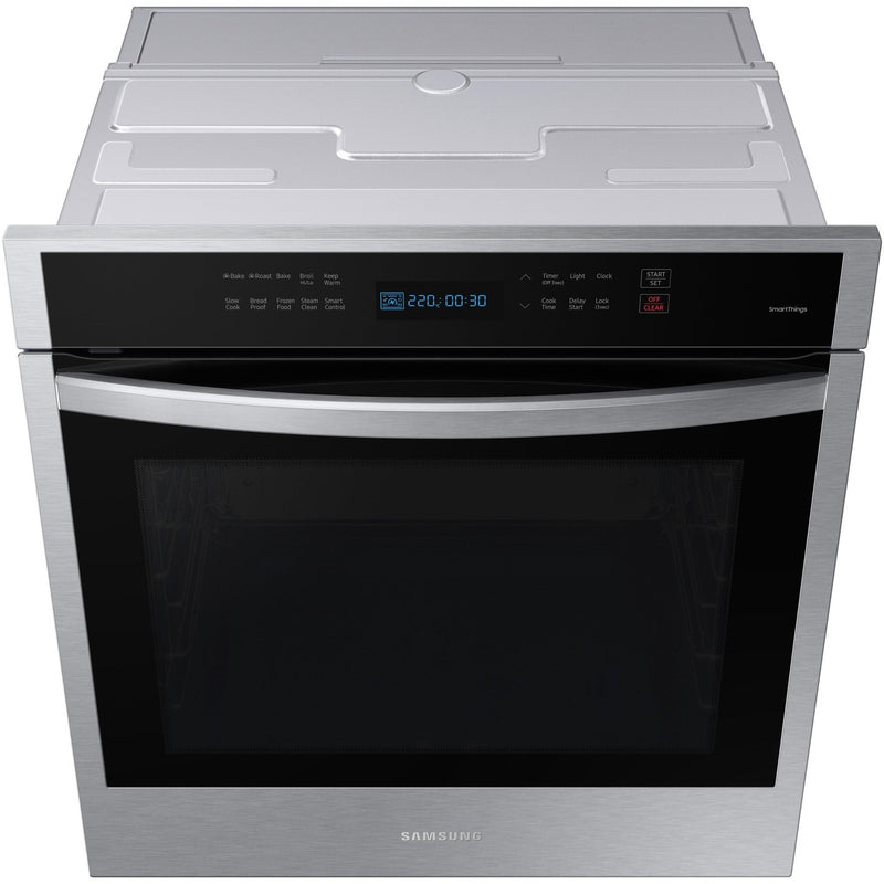 Samsung Four mural encastré simple de 24 po., 3,1 pi.cu. avec technologie convection véritable NV31T4551SS/AA - Germain Larivière