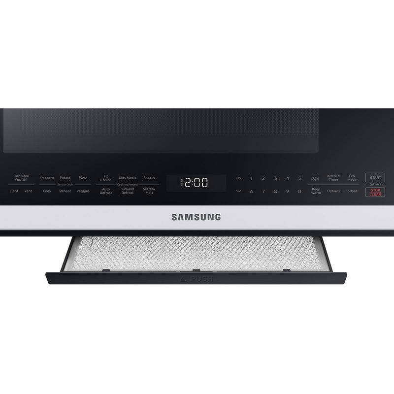 Samsung Micro - ondes à hotte intégrée de 30 po., 2,1 pi.cu. avec cuisson par capteur ME21B706B12/AC - Germain Larivière