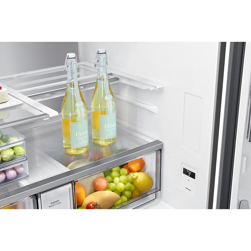 Samsung Réfrigérateur a quatre portes avec porte à deux battants à profondeur de comptoir de 36 po, 23 pi cu RF23DG9600SRAC - Germain Larivière
