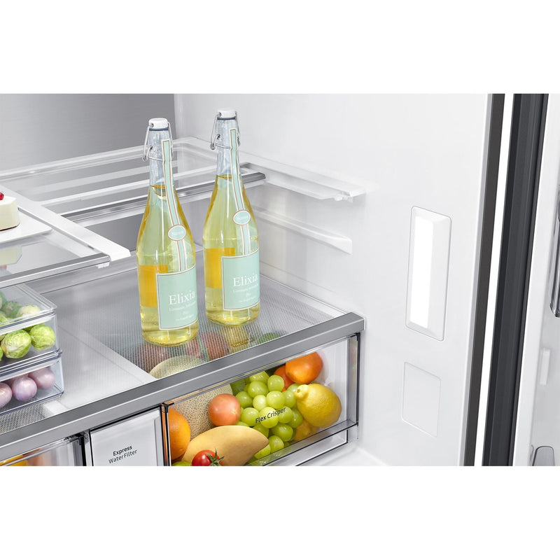 Samsung Réfrigérateur a quatre portes avec porte a deux battants de 36 po, 22.5 pi cu RF23CB99008MAC - Germain Larivière