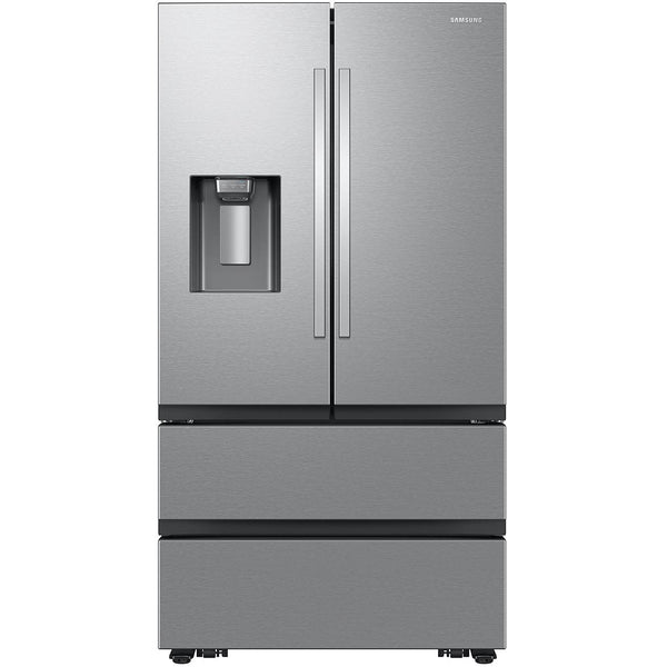 Samsung Réfrigérateur quatre portes avec porte à deux battants à profondeur de comptoir de 36 pouces, 25 pi. cu. avec système distributeur de glace et d'eau RF26CG7400SRAA - Germain Larivière