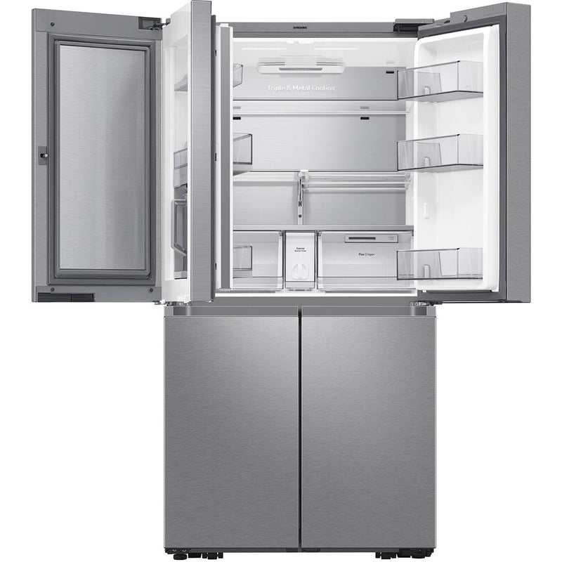 Samsung Réfrigérateur quatre portes avec porte à deux battants amovible de 36 po., 28.6 pi.cu. avec Family Hub™ RF29A9771SR/AC - Germain Larivière