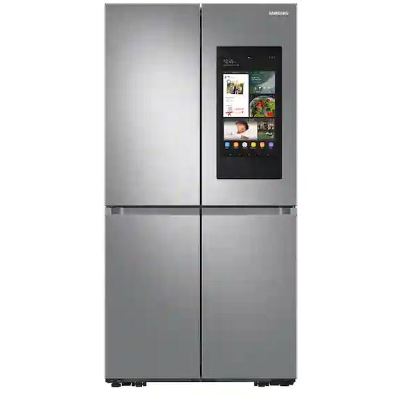 Samsung Réfrigérateur quatre portes avec porte à deux battants amovible de 36 po., 28.6 pi.cu. avec Family Hub™ RF29A9771SR/AC - Germain Larivière