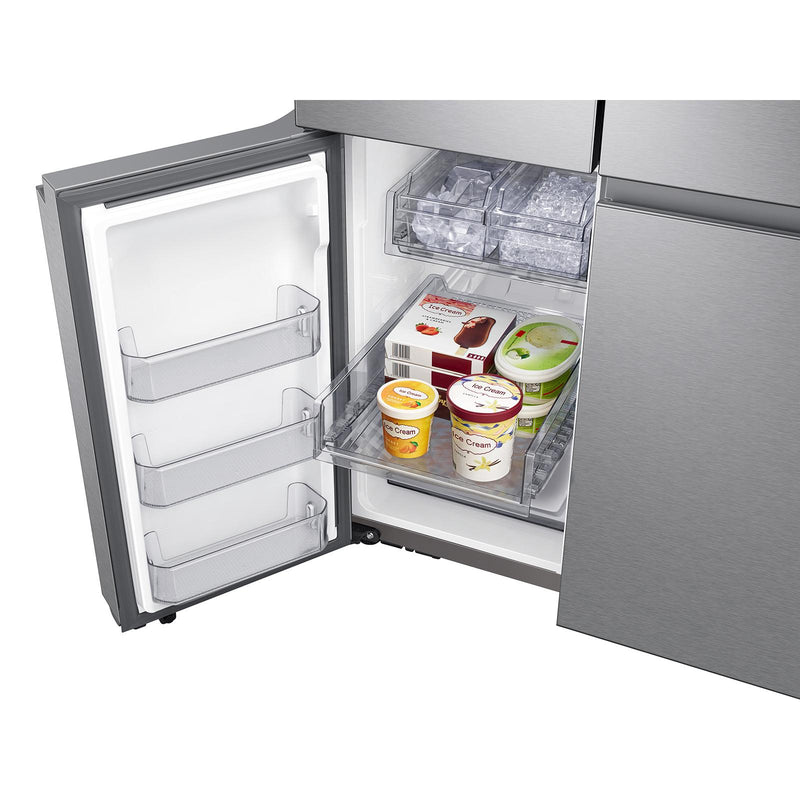Samsung Réfrigérateur quatre portes avec porte à deux battants amovible de 36 po., 28.6 pi.cu. avec Family Hub™ RF29A9771SR/AC - Germain Larivière
