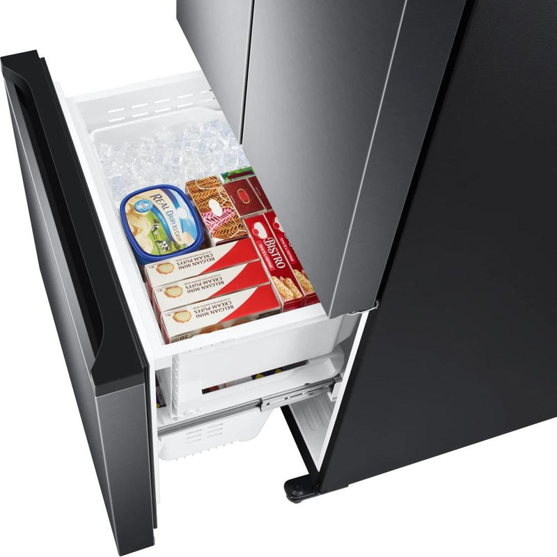 Samsung Réfrigérateur trois portes avec porte à deux battants à profondeur de comptoir de 18 pi.cu. avec Twin Cooling Plus® RF18A5101SG/AA - Germain Larivière