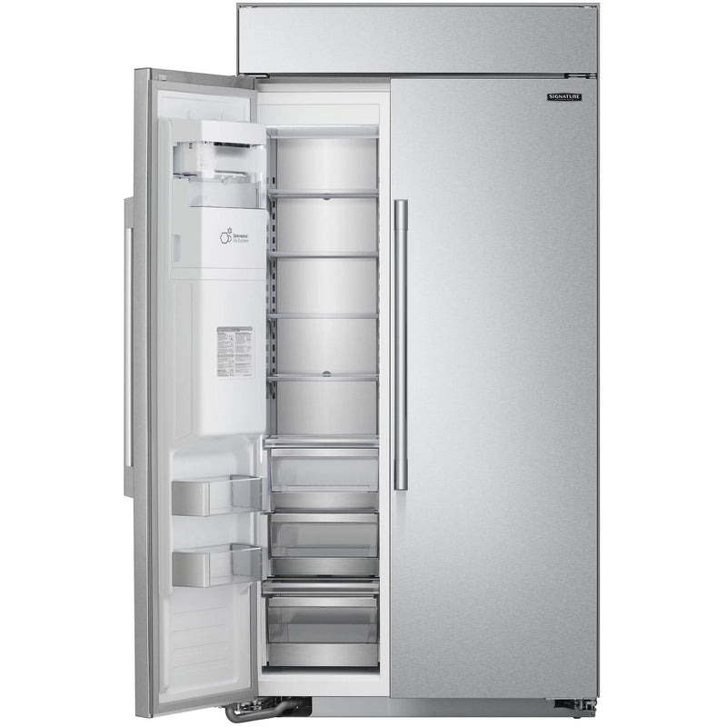 Signature Kitchen Suite Réfrigérateur côte - à - côte intégré de 42 pouces, 25,6 pi. cu. avec système SpacePlus™ SKSSB4202S - Germain Larivière
