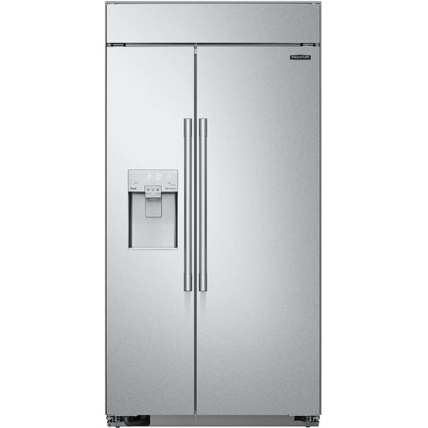 Signature Kitchen Suite Réfrigérateur côte - à - côte intégré de 42 pouces, 25,6 pi. cu. avec système SpacePlus™ SKSSB4202S - Germain Larivière