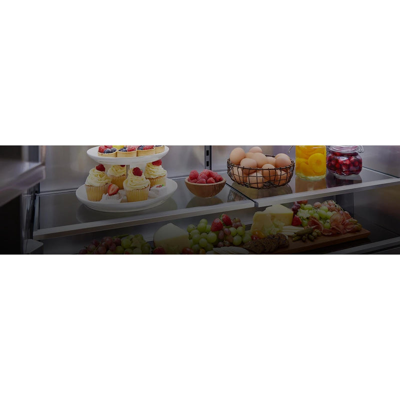 Signature Kitchen Suite Réfrigérateur intégré quatre portes avec porte à deux battants pré - assemblé de 48 pouces, 26 pi. cu. SKSFD4826SP - Germain Larivière