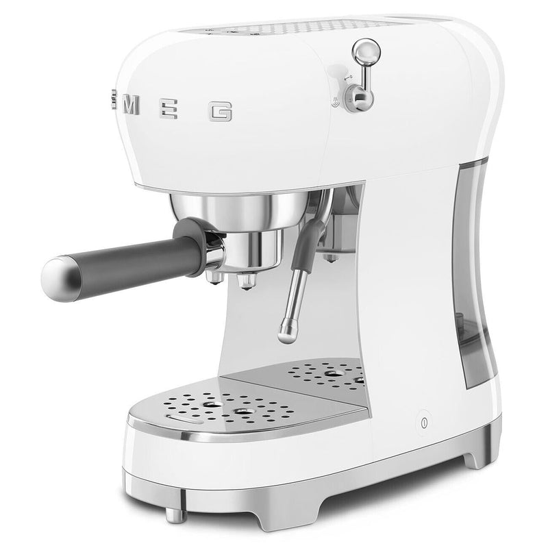 Smeg 50's Style machine espresso manuelle ECF02WHUS - Germain Larivière